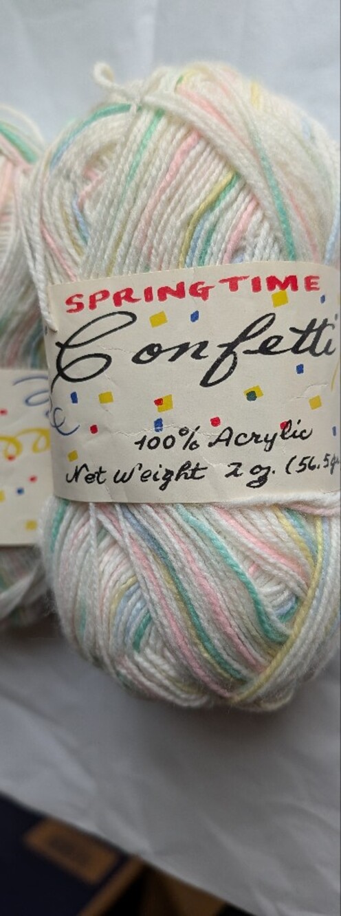 2 skeins Spring Time Confetti yarn in the color pastel confetti - Picture 2 of 3